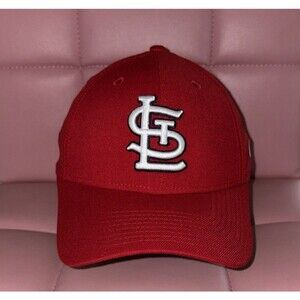 St. Louis Cardinals New Era 39THIRTY Hat - Red Stretch Fit Cap - Size Small/Med